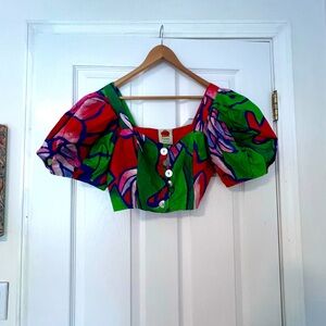 Farm Rio water color crop top